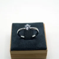ANELLO SOLITARIO ARGENTO CON PUNTO LUCE 3