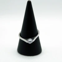 ANELLO SOLITARIO ARGENTO CON PUNTO LUCE 4