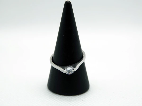 ANELLO SOLITARIO ARGENTO CON PUNTO LUCE 4