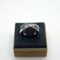 ANELLO ARGENTO CON STRASS