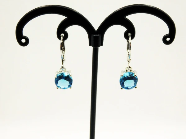 ORECCHINI DIAMANTE BLU