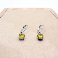 ORECCHINI DIAMANTE GIALLO