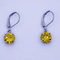 ORECCHINI DIAMANTE GIALLO