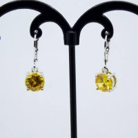ORECCHINI DIAMANTE GIALLO