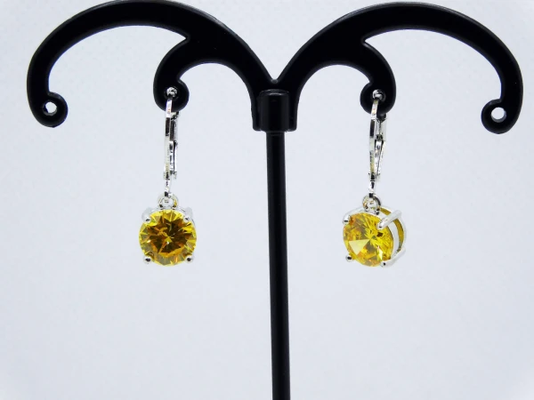 ORECCHINI DIAMANTE GIALLO