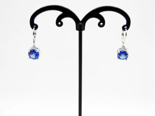 ORECCHINI DIAMANTE BLU SCURO