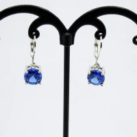 ORECCHINI DIAMANTE BLU SCURO