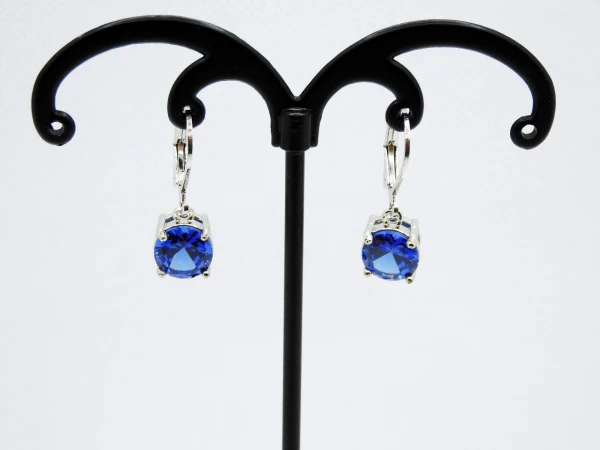 ORECCHINI DIAMANTE BLU SCURO