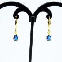 ORECCHINI ORO BLU SCURO