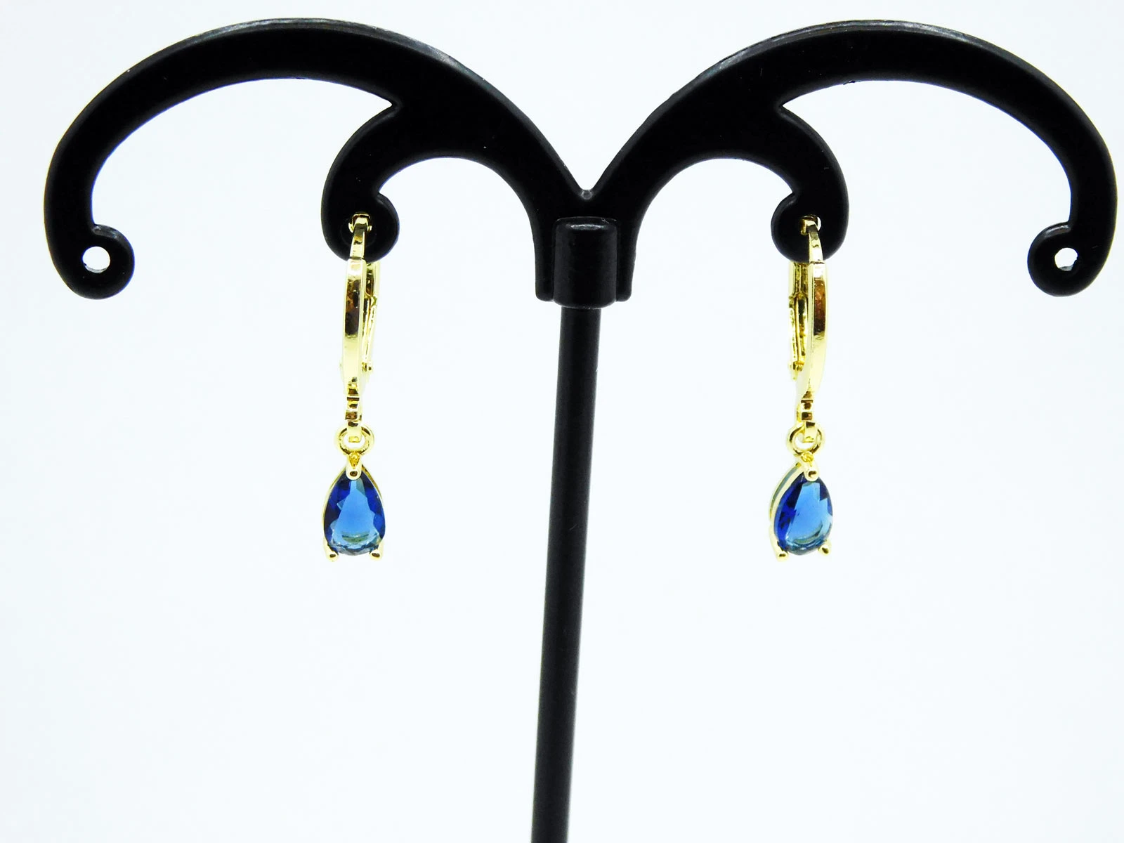 ORECCHINI ORO BLU SCURO