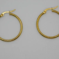 ORECCHINI ORO ANELLO 3