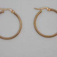 ORECCHINI ORO ROSA ANELLO 1