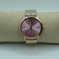 OROLOGIO ORO CON QUADRANTE ROTONDO ROSA