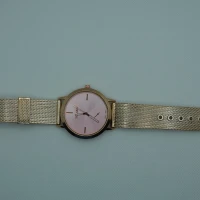 OROLOGIO ORO CON QUADRANTE ROTONDO ROSA