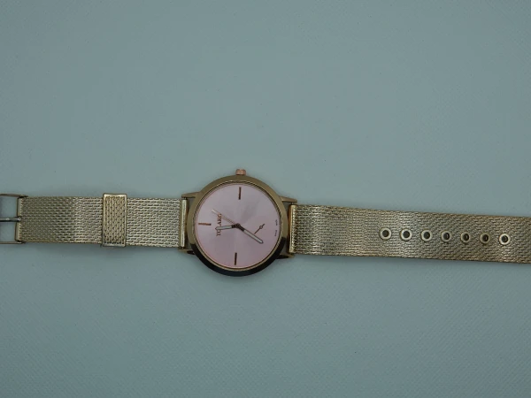 OROLOGIO ORO CON QUADRANTE ROTONDO ROSA