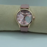 OROLOGIO ROSA CON CUORE BRILLANTINATO