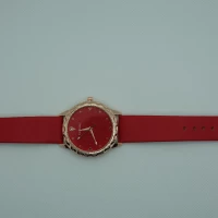 OROLOGIO ROSSO CON QUADRANTE ROSSO BRILLANTINATO