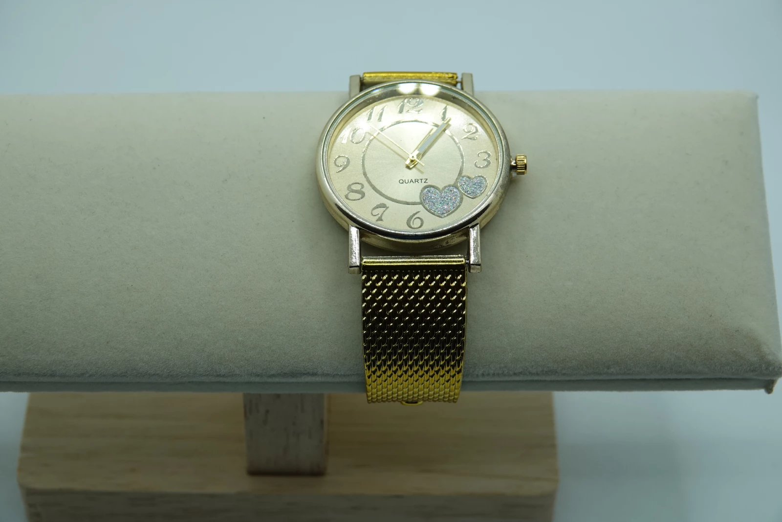 OROLOGIO ORO CON CUORI BRILLANTINATI