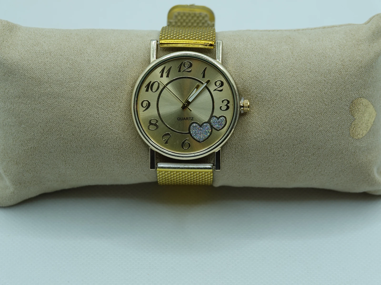 OROLOGIO ORO CON CUORI BRILLANTINATI
