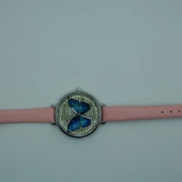 OROLOGIO ROSA CON FARFALLA 2