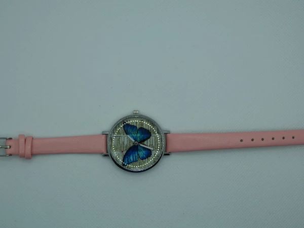 OROLOGIO ROSA CON FARFALLA 2