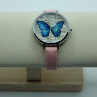 OROLOGIO ROSA CON FARFALLA 2