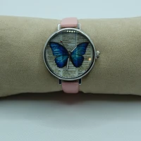 OROLOGIO ROSA CON FARFALLA 2