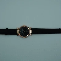 OROLOGIO NERO CON QUADRANTE ORO ROSA