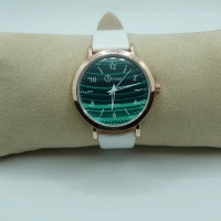 OROLOGIO BIANCO CON QUADRANTE VERDE