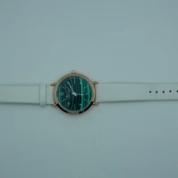 OROLOGIO BIANCO CON QUADRANTE VERDE