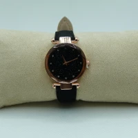 OROLOGIO NERO CON QUADRANTE ORO ROSA 2