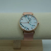 OROLOGIO CON CINGHIA IN ACCIAIO ROSA