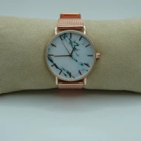 OROLOGIO CON CINGHIA IN ACCIAIO ROSA