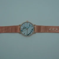 OROLOGIO CON CINGHIA IN ACCIAIO ROSA