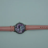 OROLOGIO CON CINGHIA ROSA E QUADRANTE UNICORNO