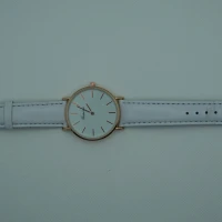 OROLOGIO CON CINGHIA BIANCA E QUADRANTE BIANCO