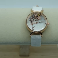 OROLOGIO CON CINGHIA BIANCA E QUADRANTE BIANCO 3