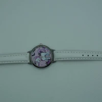 OROLOGIO CON CINGHIA BIANCA E QUADRANTE UNICORNO